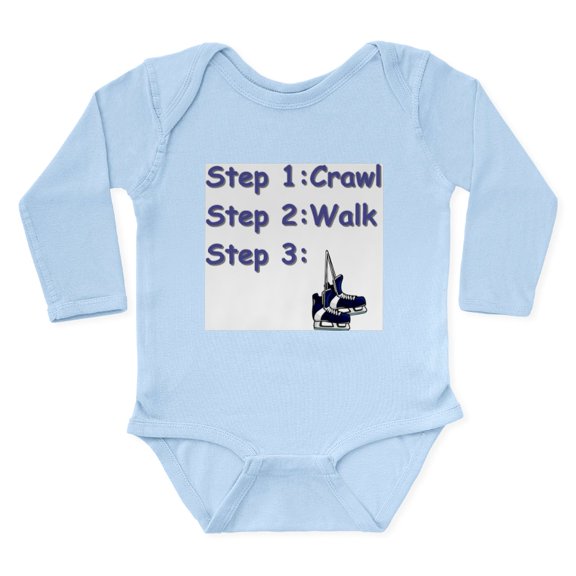 CafePress - Hockey Baby Infant Creeper Body Suit - Long Sleeve Cotton Baby Bodysuit