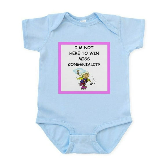 CafePress - Hockey Body Suit - Baby Light Bodysuit, Size Newborn - 24 Months