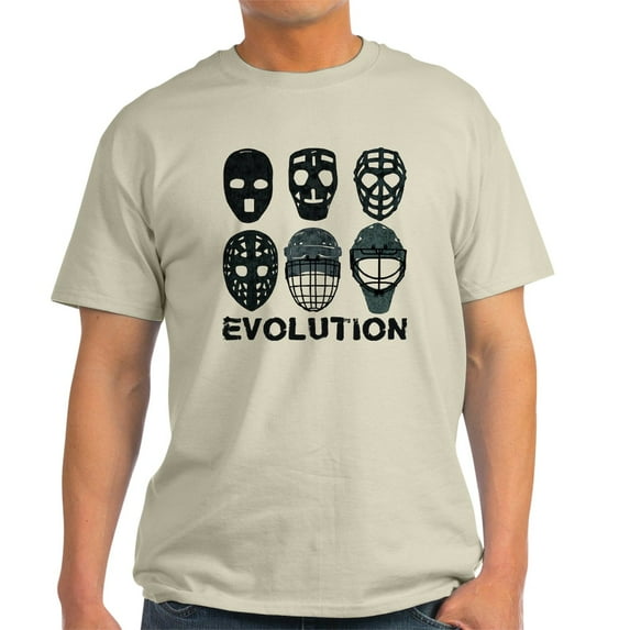 CafePress - Hockey Goalie Mask Evolution T Shirt - Men's Classic Graphic T-Shirt