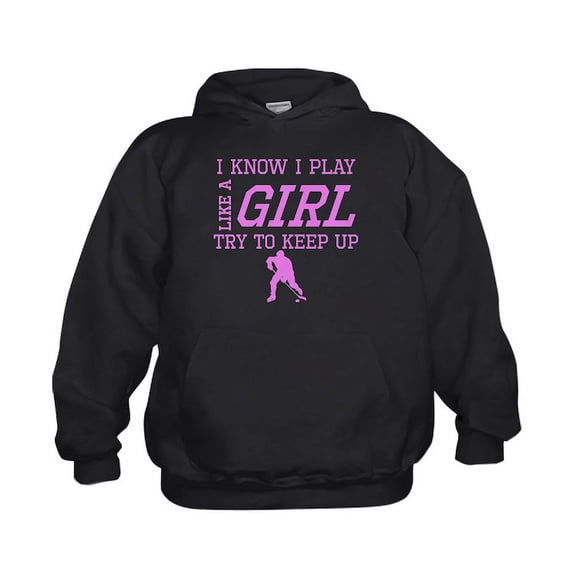 CafePress - Hockey Like A Girl Hoodie - Kids Hooded Sweatshirt, Classic Hoodie