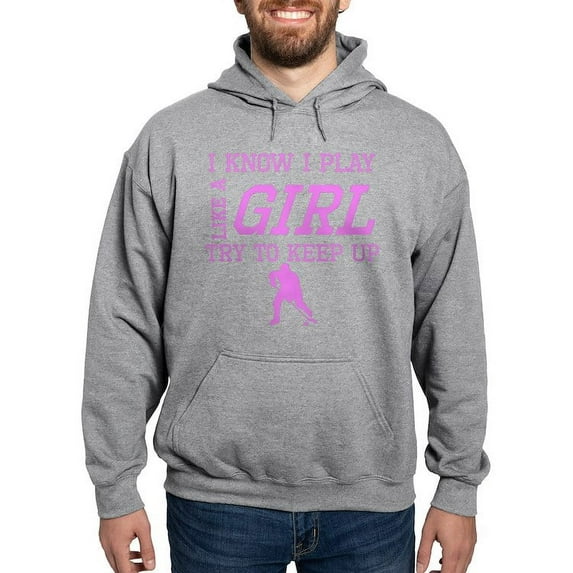 CafePress - Hockey Like A Girl Hoodie - Pullover Hoodie, Hooded Sweatshirt