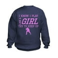 thumbnail image 1 of CafePress - Hockey Like A Girl Sweatshirt - Kids Sweatshirt, Youth Crew Neck Sweatshirt, 1 of 4