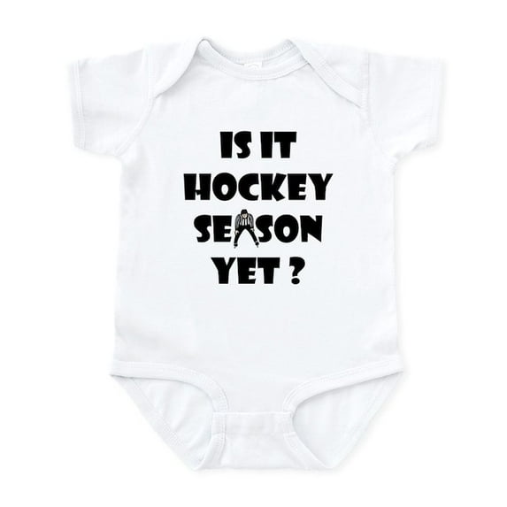 CafePress - Hockey Season Infant Bodysuit - Baby Light Bodysuit, Size Newborn - 24 Months