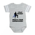 thumbnail image 1 of CafePress - Hockey Superhero - Cute Infant Baby Football Bodysuit, 1 of 3