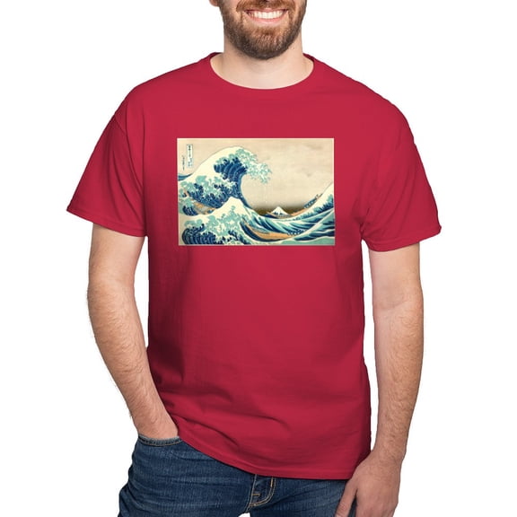 CafePress - Hokusai Great Wave Off Kanagawa T Shirt - Men's Classic Graphic Cotton T-Shirt