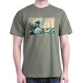 thumbnail image 1 of CafePress - Hokusai Great Wave Off Kanagawa T Shirt - Men's Classic Graphic Cotton T-Shirt, 1 of 4