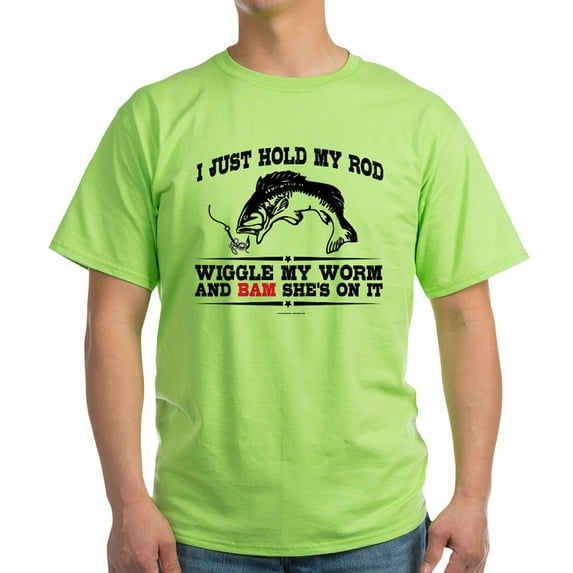 CafePress - Hold My Rod T Shirt - Light T-Shirt - CP