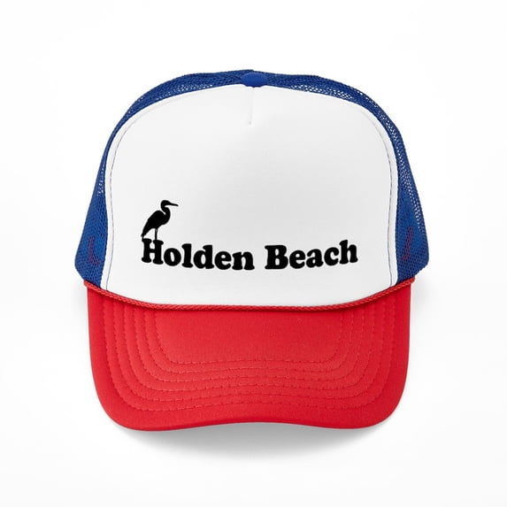 CafePress - Holden Beach NC Beach Design - Adjustable Unisex Printed Trucker Hat with Mesh Back