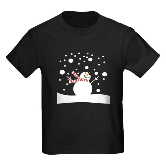 CafePress - Holiday Snowman Kids Dark T Shirt - Dark T-Shirt Kids XS-XL