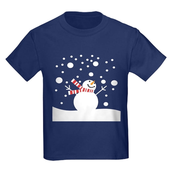 CafePress - Holiday Snowman T Shirt - Dark T-Shirt Kids XS-XL