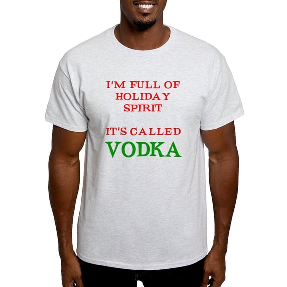 CafePress - Holiday Spirit Vodka Light T Shirt - Men's Classic Graphic T-Shirt