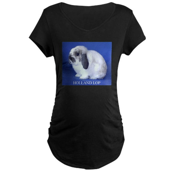 CafePress - Holland Lop Rabbit Maternity T Shirt - Maternity Dark T-Shirt