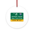 thumbnail image 1 of CafePress - Holland Tunnel New York City, NJTP -  Round Wood Ornament 4", 1 of 2