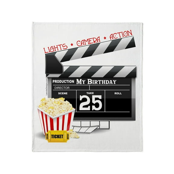 CafePress - Hollywood Movie 25Th Birthday Throw Blanket - Soft Fleece Throw Blanket, 50"x60" for All Ages