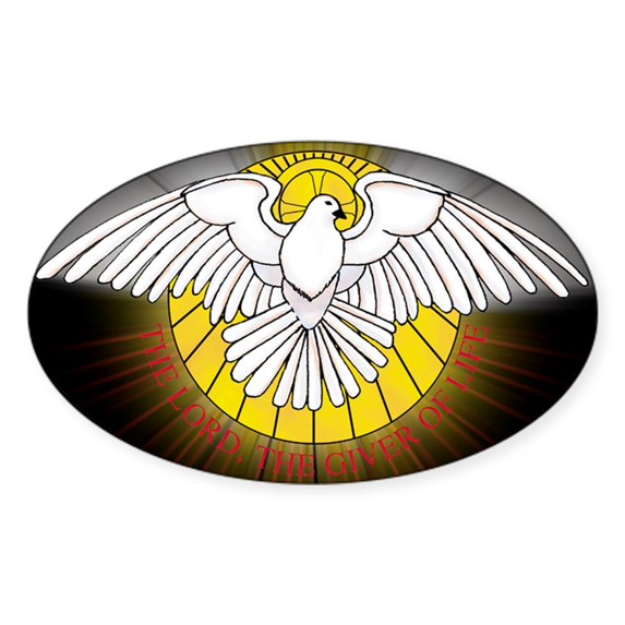 CafePress - Holy Spirit Rectangle Sticker - Sticker (Oval)