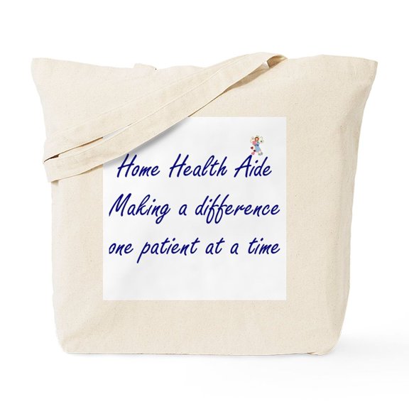 CafePress - Home Health Aide Tote Bag - Unisex Canvas Tote Bag, Beige, 1-Piece