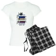 thumbnail image 1 of CafePress - Home Is Where Cat And Books Are Pajamas - Women's Short Sleeve Print T-Shirt and Pants Light Cotton Pajama Set, 1 of 7