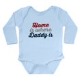 thumbnail image 1 of CafePress - Home Is Where Daddy Is Body Suit - Long Sleeve Cotton Baby Bodysuit, 1 of 4