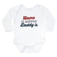 thumbnail image 1 of CafePress - Home Is Where Daddy Is Body Suit - Long Sleeve Cotton Baby Bodysuit, 1 of 4