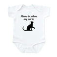 thumbnail image 1 of CafePress - Home Is Where My Cat Is Body Suit - Baby Light Bodysuit, Size Newborn - 24 Months, 1 of 4