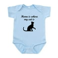 thumbnail image 1 of CafePress - Home Is Where My Cat Is Body Suit - Baby Light Bodysuit, Size Newborn - 24 Months, 1 of 4
