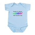 thumbnail image 1 of CafePress - Home Is Where The Horses Are Infant Bodysuit - Baby Light Bodysuit, Size Newborn - 24 Months, 1 of 4