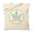 thumbnail image 1 of CafePress - Home Is Where Your Mom Is Tote Bag - Unisex Canvas Tote Bag, Beige, 1-Piece, 1 of 6