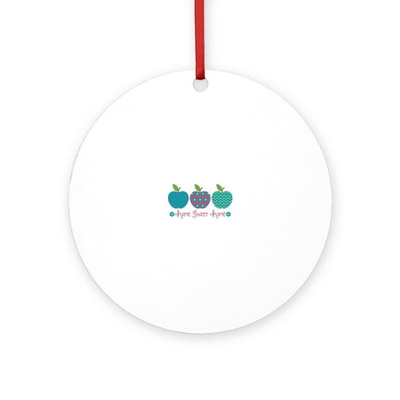 CafePress - Home Sweet Home - Round Wood Ornament 4"
