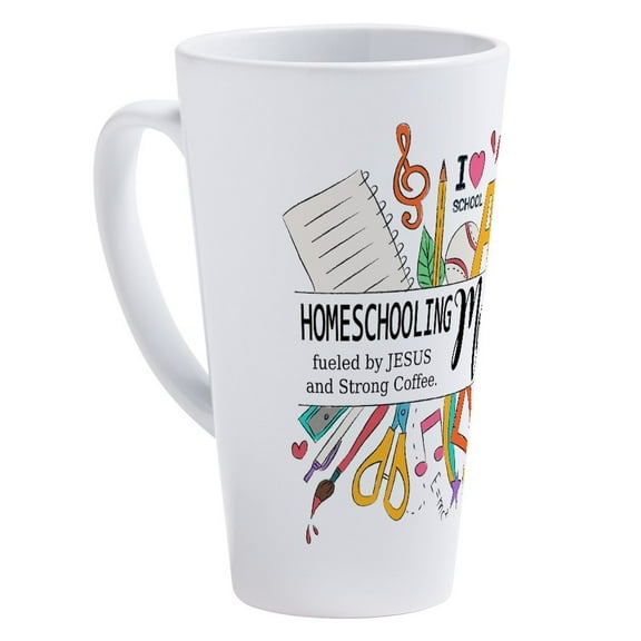 CafePress - Homeschooling Mom 17 Oz Latte Mug - 17 Oz White Ceramic Latte Mug