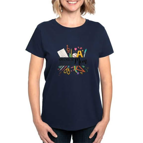 CafePress - Homeschooling Mom T Shirt - Women's Traditional Fit Dark T-Shirt