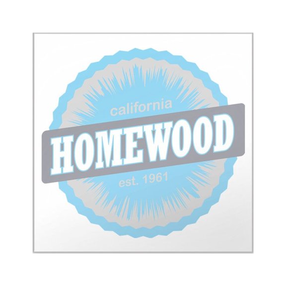 CafePress - Homewood Mountain Ski Resor Square Sticker 3 X 3 - Square Sticker 3" x 3"
