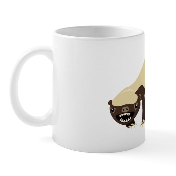 CafePress - Honey Badger Mug - 11 oz Ceramic Mug - Novelty Coffee Tea Cup