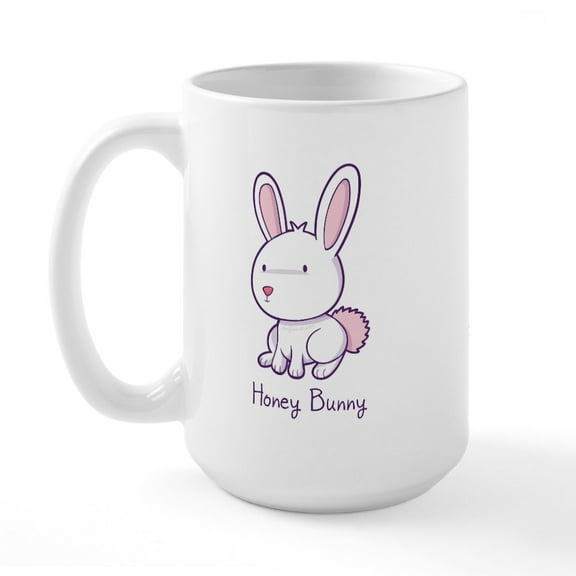 CafePress - Honey Bunny Large Mug - 15 oz Ceramic Large White Novelty Mug