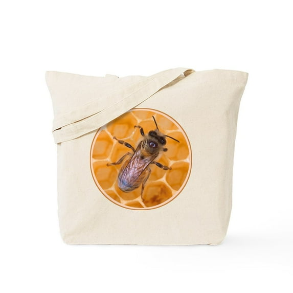 CafePress - Honeybee 1 Tote Bag - Unisex Canvas Tote Bag, Beige, 1-Piece