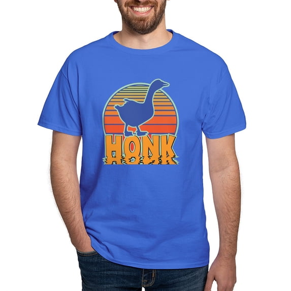 CafePress - Honk The Goose Dark T Shirt - Men's Classic Graphic Cotton T-Shirt