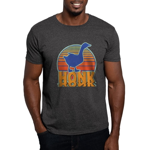 CafePress - Honk The Goose Dark T Shirt - Men's Classic Graphic Cotton T-Shirt