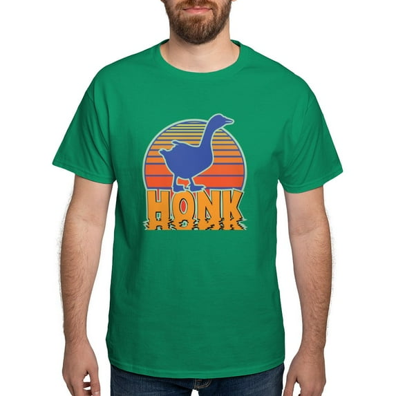CafePress - Honk The Goose Dark T Shirt - Men's Classic Graphic Cotton T-Shirt