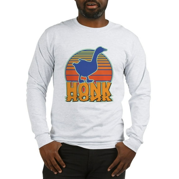 CafePress - Honk The Goose Men's Long Sleeve T Shirt - Unisex Cotton Long Sleeve T-Shirt