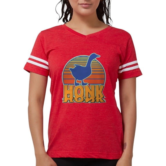 CafePress - Honk The Goose Vintage Football T Shirt - Womens Football Shirt