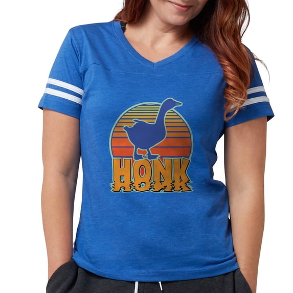 CafePress - Honk The Goose Vintage Football T Shirt - Womens Football Shirt