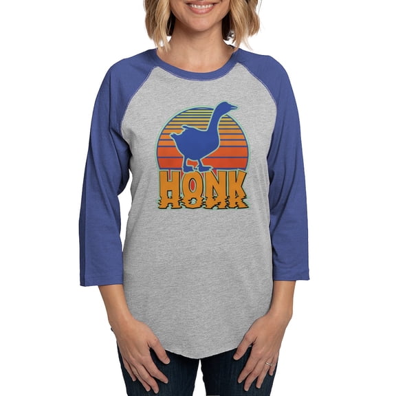 CafePress - Honk The Goose Women's Baseball T Shirt - Womens Baseball Tee