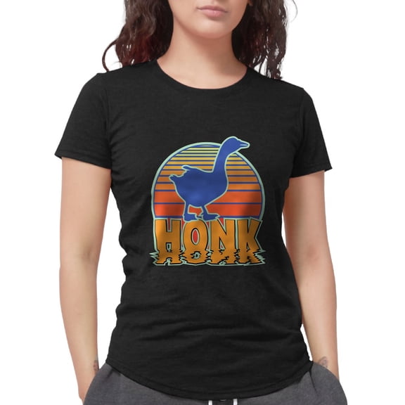CafePress - Honk The Goose Womens Tri Blend T Shirt - Womens Tri-blend T-Shirt