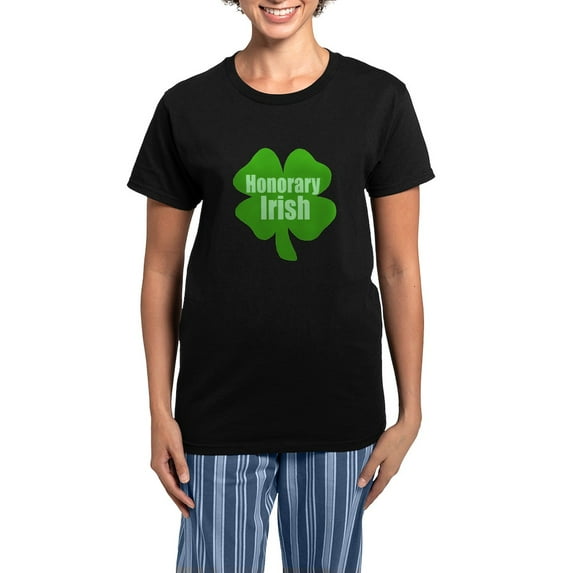 CafePress - Honorary Irish St Patrick's D Women's Dark Pajamas - Women's Short Sleeve Print T-Shirt and Pants Dark Cotton Pajama Set