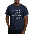 thumbnail image 1 of CafePress - Hook, Line, Sinker, Sunk Men's Fitted T Shirt (Dar - Men's Fitted T-Shirt, 1 of 4