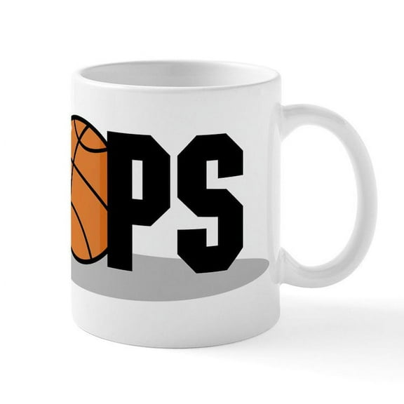 CafePress - Hoops Mug - 11 oz Ceramic Mug - Novelty Coffee Tea Cup