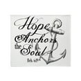 thumbnail image 1 of CafePress - Hope Anchors The Soul Heb. 6:19 Throw Blanket - Soft Fleece Throw Blanket, 50"x60" for All Ages, 1 of 2
