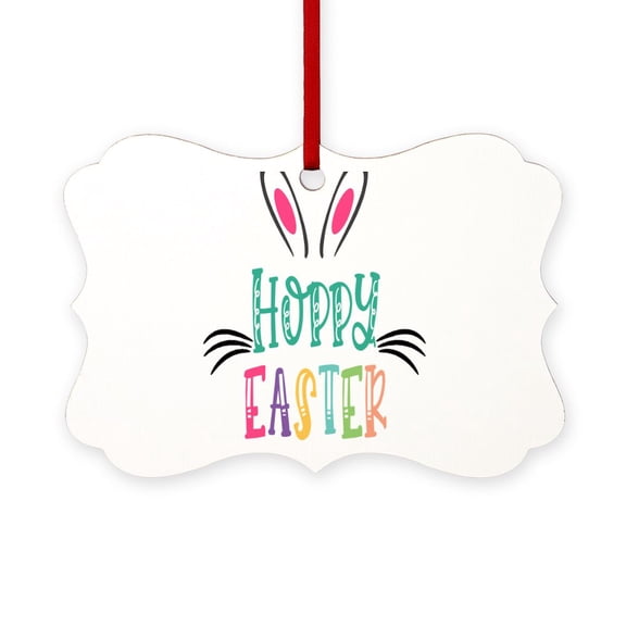 CafePress - Hoppy Easter - Scroll Ornament