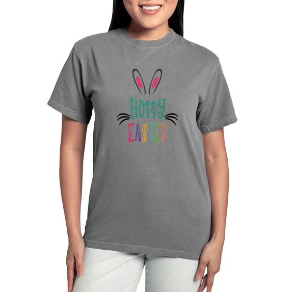 CafePress - Hoppy Easter T Shirt - Womens Comfort Colors® Shirt