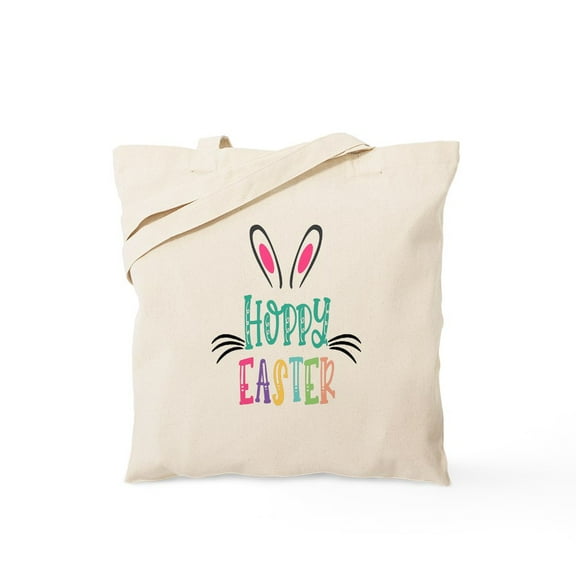 CafePress - Hoppy Easter Tote Bag - Unisex Canvas Tote Bag, Beige, 1-Piece
