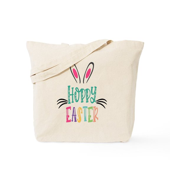 CafePress - Hoppy Easter Tote Bag - Unisex Canvas Tote Bag, Beige, 1-Piece